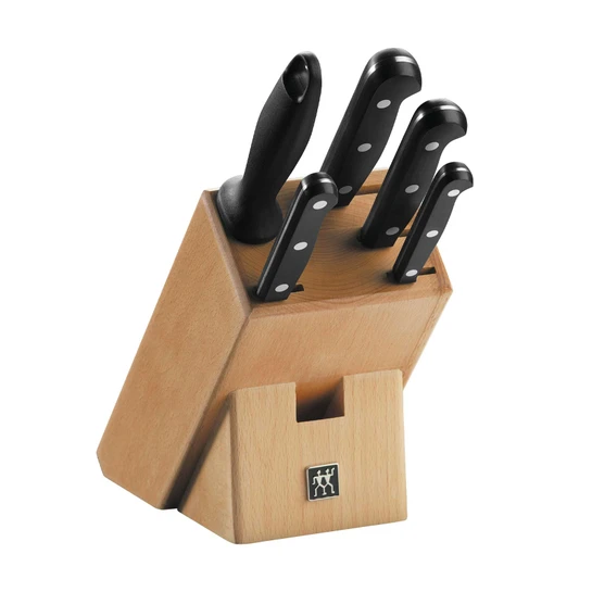 Zwilling Doğal Ahşap Bloklu 6 Parça Bıçak Seti