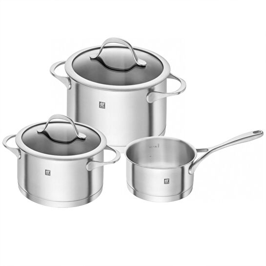 Zwilling 3 Parça Çelik Tencere Seti Essence 662200010