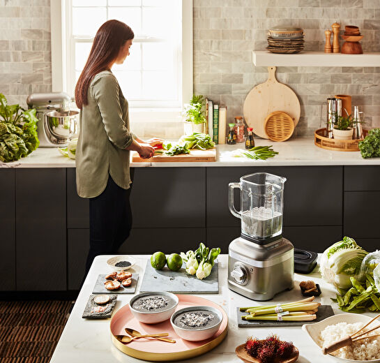 Kitchenaid K400 5KSB4026 Medallion Silver Artisan Blender