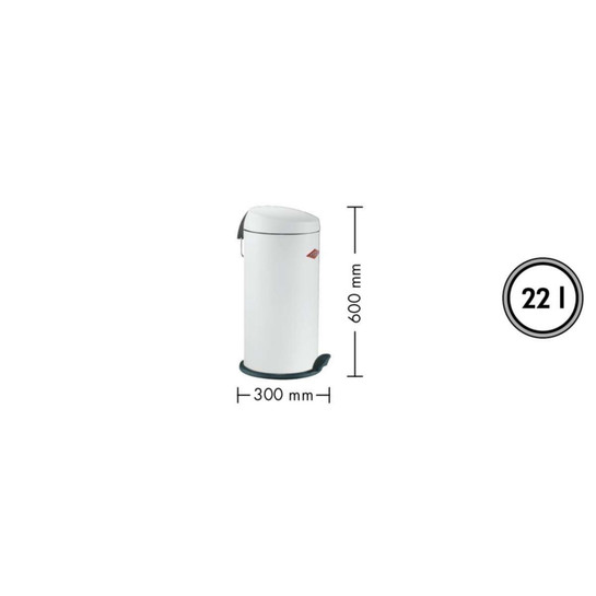 Wesco Capboy Maxi Çöp Kutusu 22 L Siyah