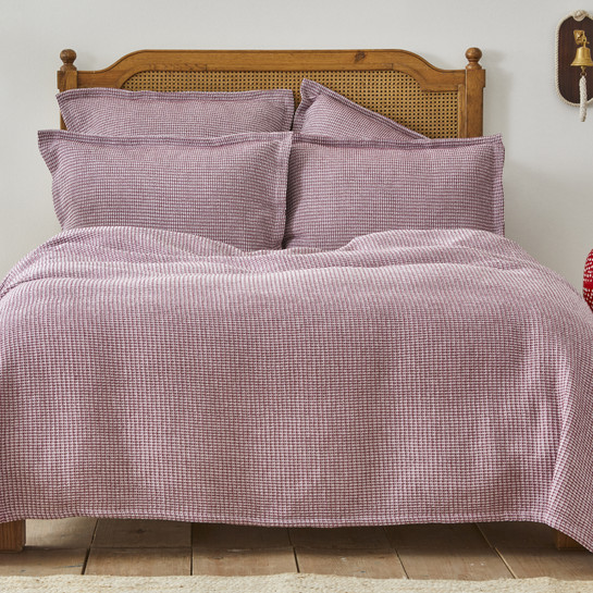 Nautica Home Fabien Bordo Çift Kişilik Yatak Örtüsü Seti