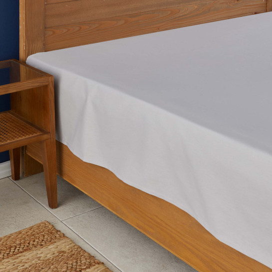 Nautica Home Gri %100 Pamuk Tek Kişilik Çarşaf