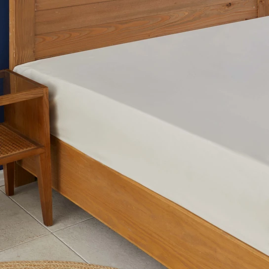 Nautica Home Bej %100 Pamuk Çift Kişilik Fitted Çarşaf