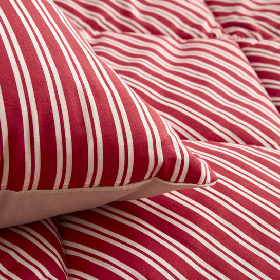 Nautica Home Maritime Stripe Çift Kişilik Comfort Set Red