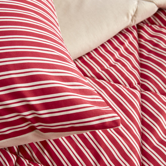Nautica Home Maritime Stripe Çift Kişilik Comfort Set Red