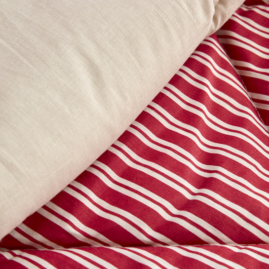 Nautica Home Maritime Stripe Çift Kişilik Comfort Set Red