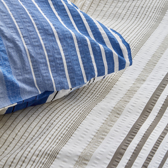 Nautica Home Olympus Stripe Tek Kişilik Nevresim Takımı Blue
