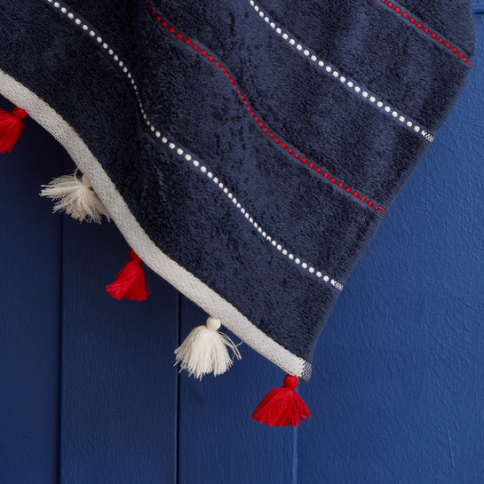 Nautica Home Tufty Yüz Havlusu 50x90 cm Navy 