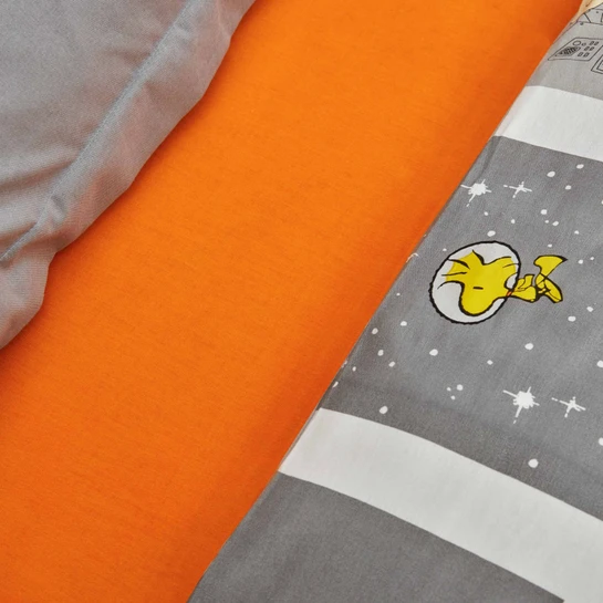 Peanuts by Karaca Home Snoopy Space Tek Kişilik %100 Pamuk Nevresim Takımı