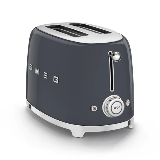 Smeg 2x1 Ekmek Kızartma TSF01GREU Barut Gri