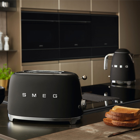Smeg 2x1 Ekmek Kızartma TSF01BLMEU Matte Black