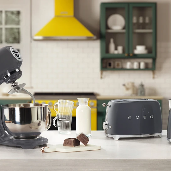 Smeg 2x1 Ekmek Kızartma TSF01GREU Barut Gri