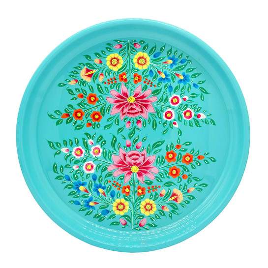 3rd Culture 3rd-5065 Turkuaz Lotus Tepsi
