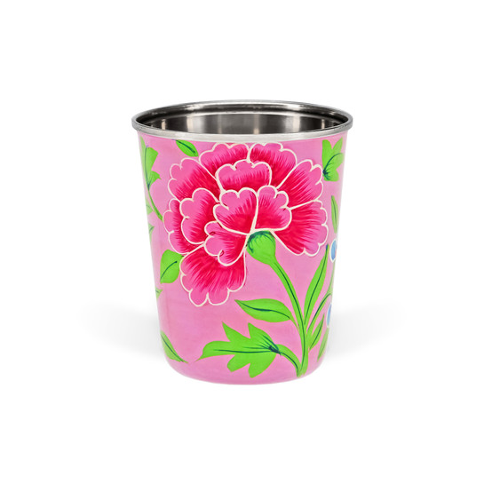 3RD CULTURE ÇİÇEKLİ PEMBE KÜÇÜK BARDAK