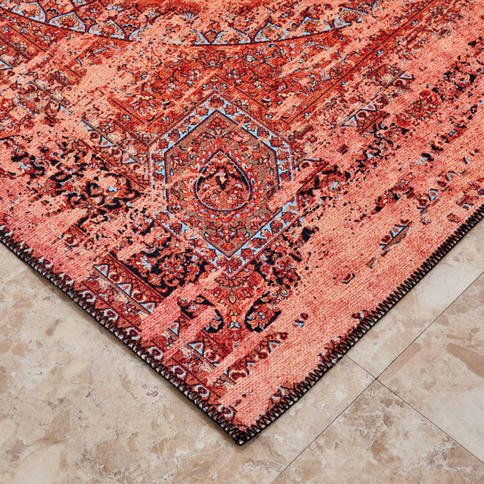 Kaşmir Halı Dekoratif Art Retro Kapadokya 80x300 cm