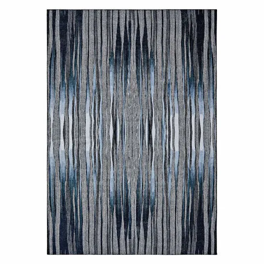 Kaşmir Halı Dekoratif Art Trend Black Line 80x150 cm
