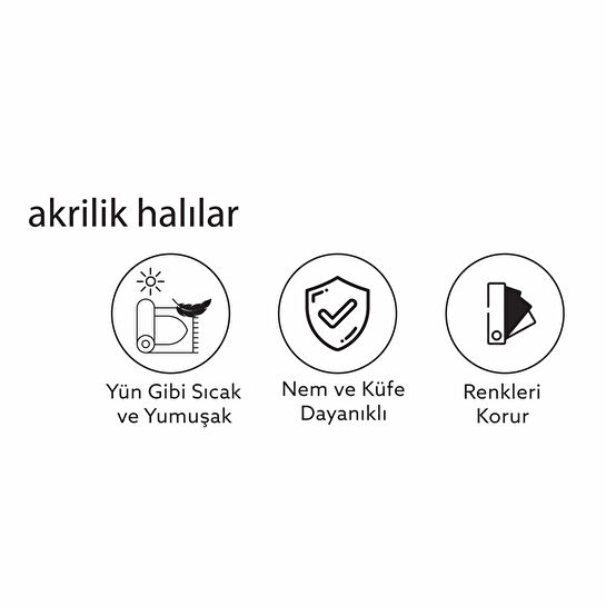 Kaşmir Halı Akrilik Nova Sirius 80x150 cm