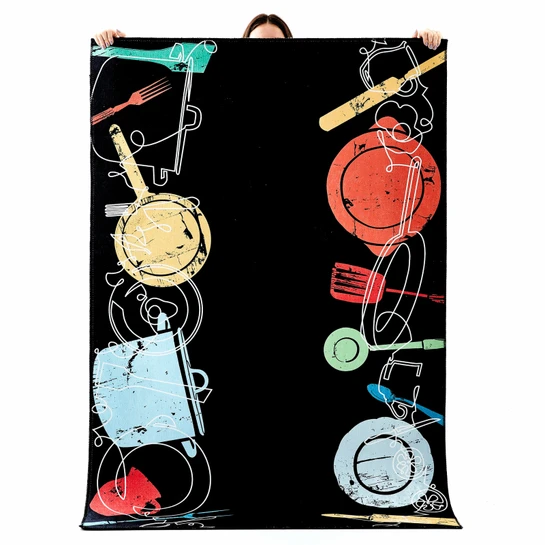Kaşmir Halı Dekoratif Art Mutfak Kitchen 80x300 cm