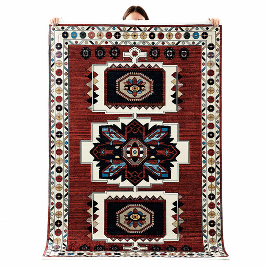 Kaşmir Halı Dekoratif Art Türkmen Village 80x300 cm