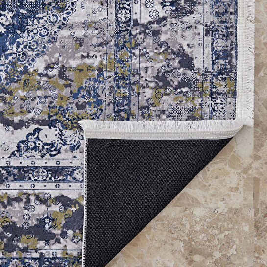 Kaşmir Halı Dekoratif Art Retro Madalyon 80x300 cm