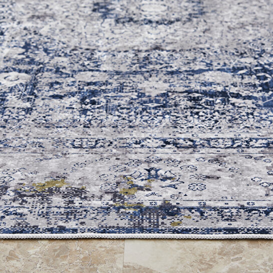 Kaşmir Halı Dekoratif Art Retro Madalyon 80x300 cm