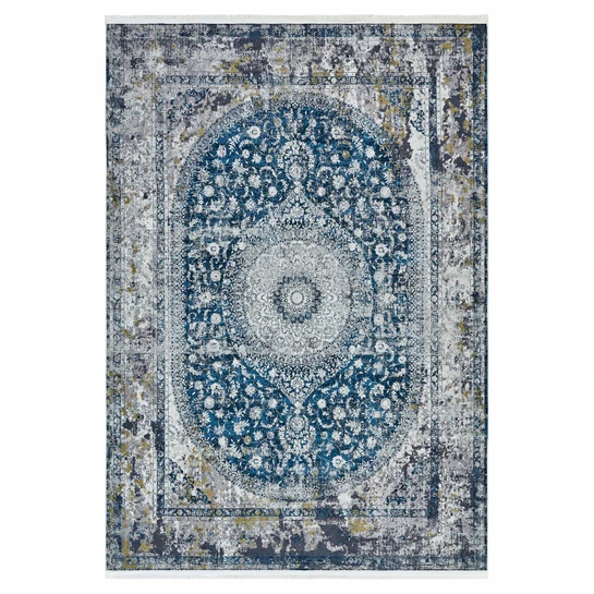Kaşmir Halı Dekoratif Art Retro Madalyon 160x230 cm