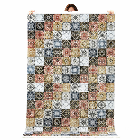 Kaşmir Halı Dekoratif Art Türkmen Kaşgar 80x300 cm