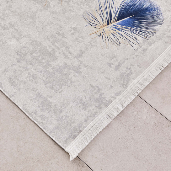 Kaşmir Halı Dekoratif Art Mutfak Feather 80x150 cm