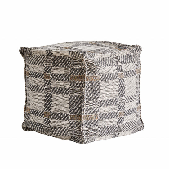 Kaşmir Halı 7/24 İskandinav Tartans Puf 50x50x50 cm