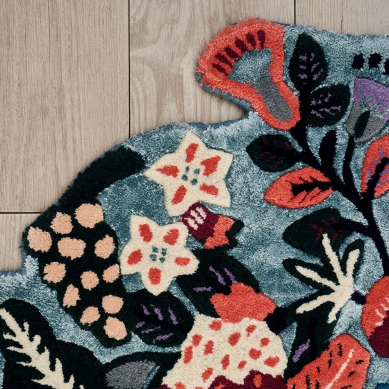 Kaşmir Halı Handmade Garden Turquoise 120x180 cm
