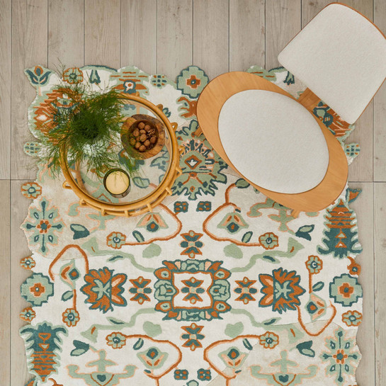 Kaşmir Halı Handmade Garden Blue Serenity 185x245 cm