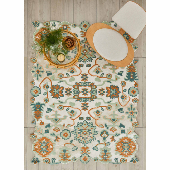 Kaşmir Halı Handmade Garden Blue Serenity 185x245 cm