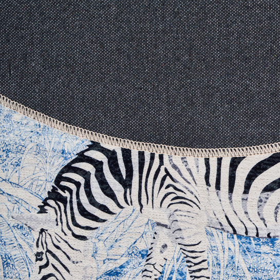 Kaşmir Halı Dekoratif Art Trend Jungle Zebra 120x120 cm