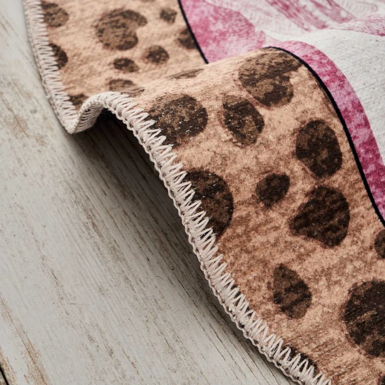 Kaşmir Halı Dekoratif Art Trend Jungle Cheetah 120x120 cm