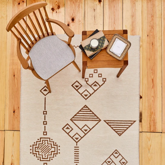 Kaşmir Halı Doğasever Küpe Çift Taraflı 120x180 cm