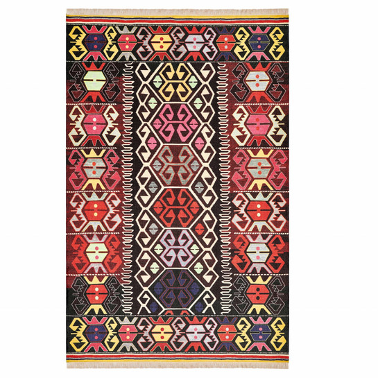 Kaşmir Halı Dekoratif Art Türkmen Kervan 80x150 cm