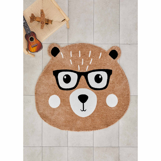 Kaşmir Halı Doğasever Geri Dönüşümlü Sevimli Dostlar Ayı 120x100 cm
