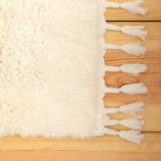 Kaşmir Halı 7/24 Plushy Coco White 160x230 cm