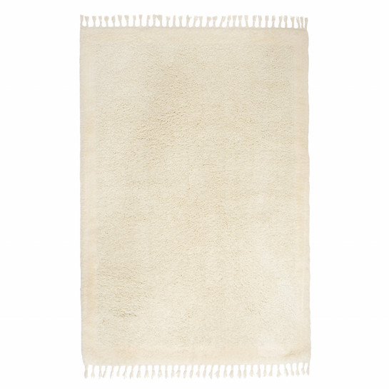 Kaşmir Halı 7/24 Plushy Coco White 200x290 cm