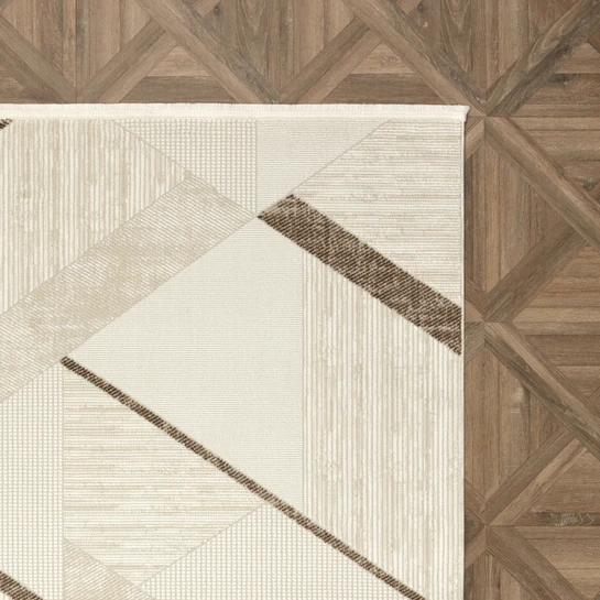 Kaşmir Halı 7/24 Lucente Lagos Brown 80x300 cm 