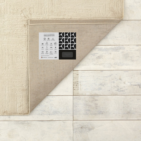 Kaşmir Halı 7/24 Noble Dune White 80x300 cm