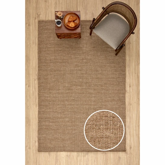 Kaşmir Halı 7/24 Kilim Jüt  Nero 80x150 cm 