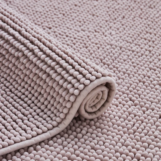 Kaşmir Home Soft Makarna Banyo Paspas Seti Bej 60x90 cm-40x60 cm 