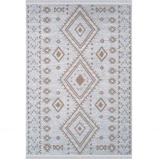 Kaşmir Halı 7/24 Kilim Jüt Hatka Beige 80x300 cm