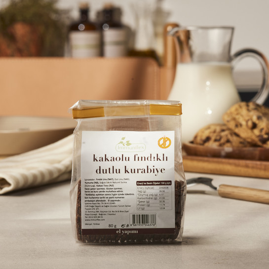 IMMUNFLEX KAKAOLU FINDIKLI DUTLU KURABİYE 80 GR