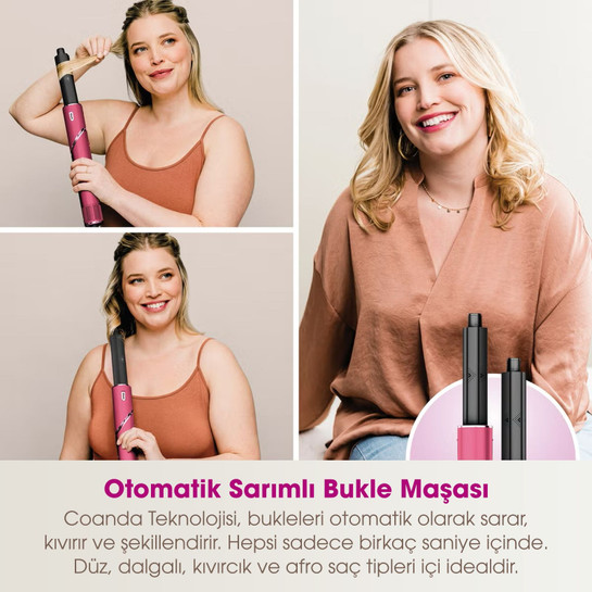 Shark FlexStyle 5 in 1 Saç Kurutma ve Şekillendime Sistemi Malibu Pink
