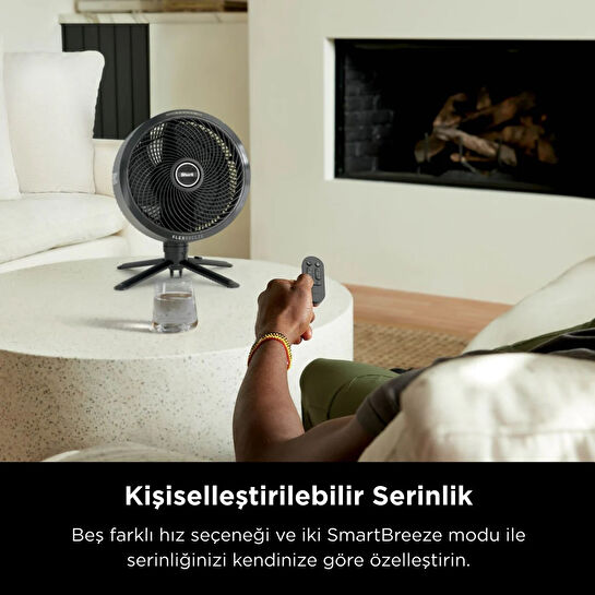 Shark FlexBreeze ProMist Taşınabilir Buharlı Fan İç ve Dış Mekan Uyumlu, Siyah