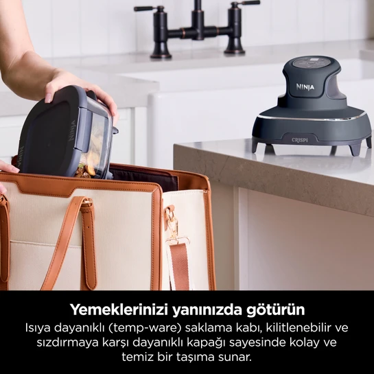 Ninja Crispi 4 in 1 Taşınabilir Cam Hazneli Pişirme Sistemi - Blue