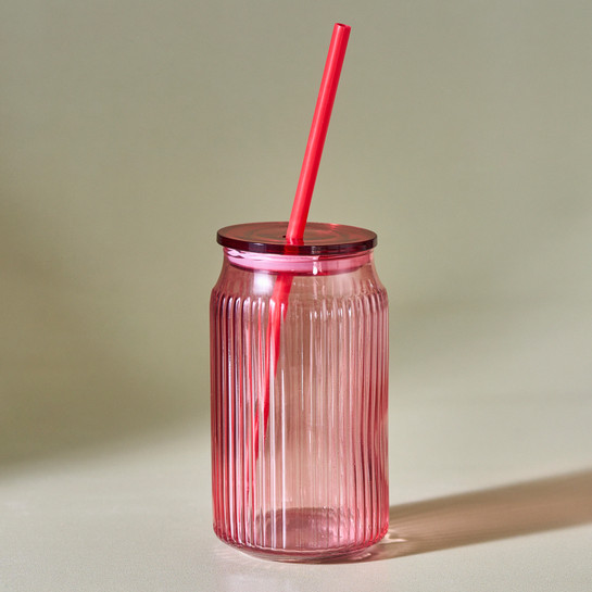 Karaca Container Verano Pipetli Bardak Kırmızı 500 ml