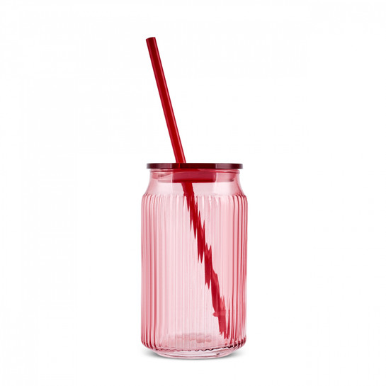 Karaca Container Verano Pipetli Bardak Kırmızı 500 ml